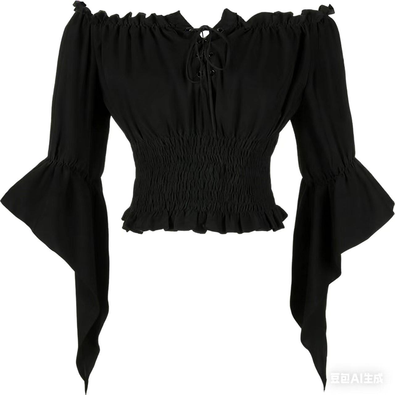 Off Shoulder Blouse - 르네상스 중세 귀족 의상 여성 빈티지
