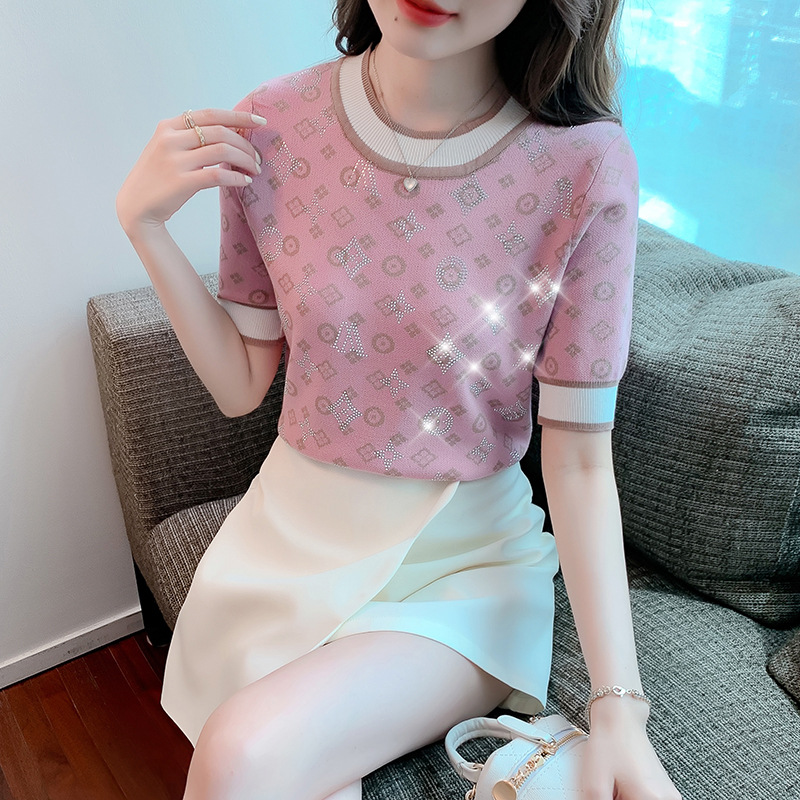 Summer Clothing Yarn - 여성용 니트 풀오버 여름 가디건, 한국