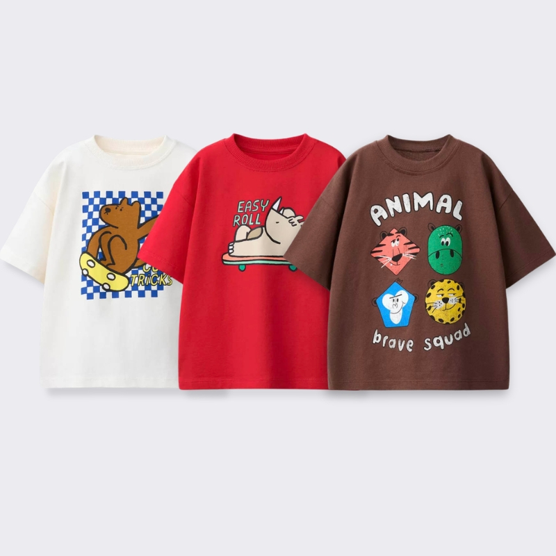 Summer Clothing Baby - 어린이 의류를위한 인쇄 된 만화 티셔츠