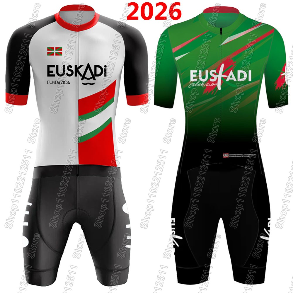 Summer Clothing Sale Men - Euskadi 팀 사이클링 저지 2026 세트