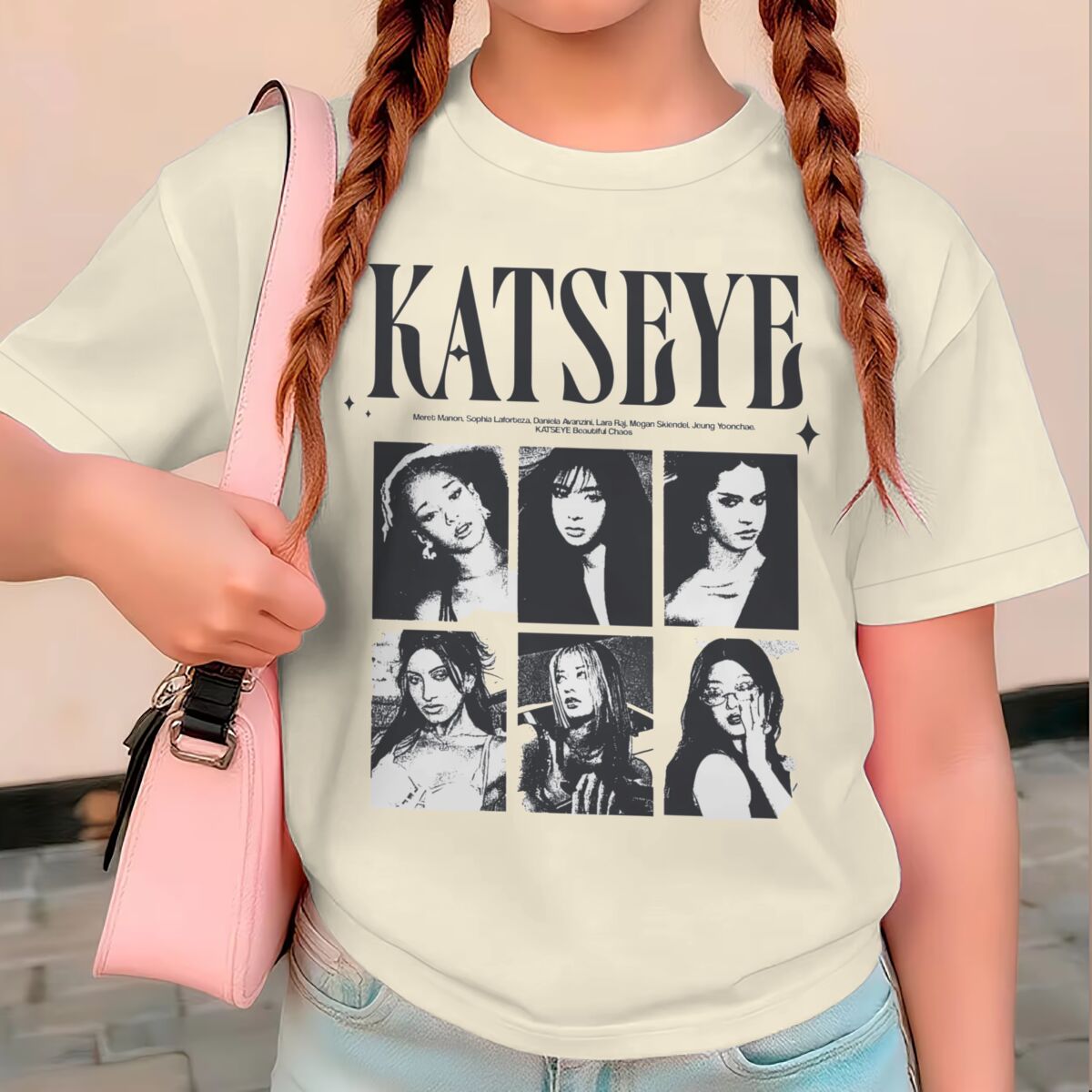 Summer Clothing Baby - KATSEYE 프린트 여름 탑 소녀 Y2K