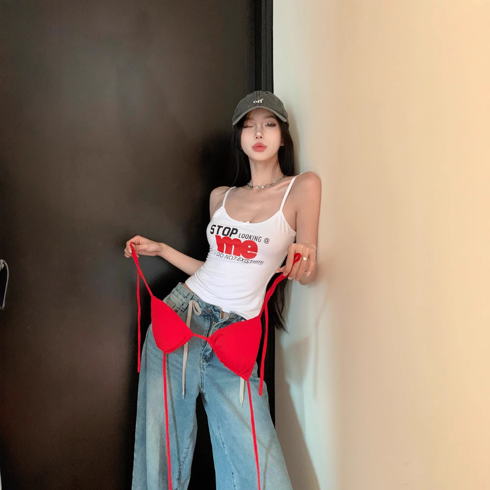 Summer Clothing Pinterest - 여성용 브라 크롭탑, 여성용 탑, 갸루