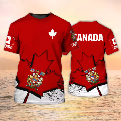 Summer Clothing Women Canada - 캐나다 티셔츠 캐나다 국기 엠블럼 메이플