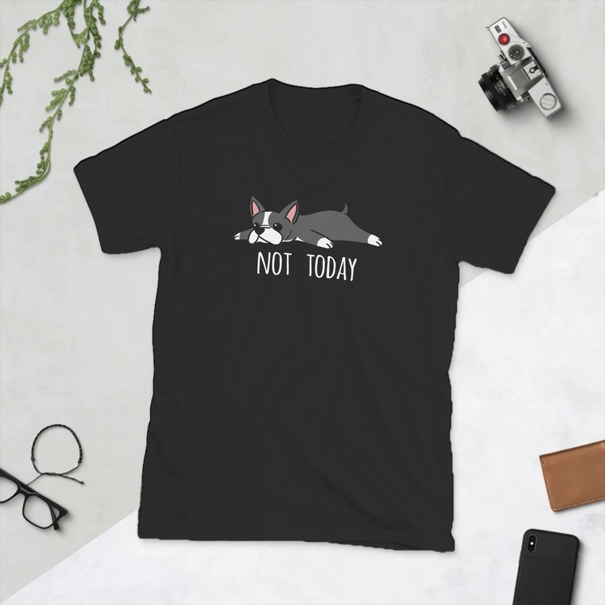 Summer Clothing Ideas - 재미있는 Not Today 보스턴 테리어 개