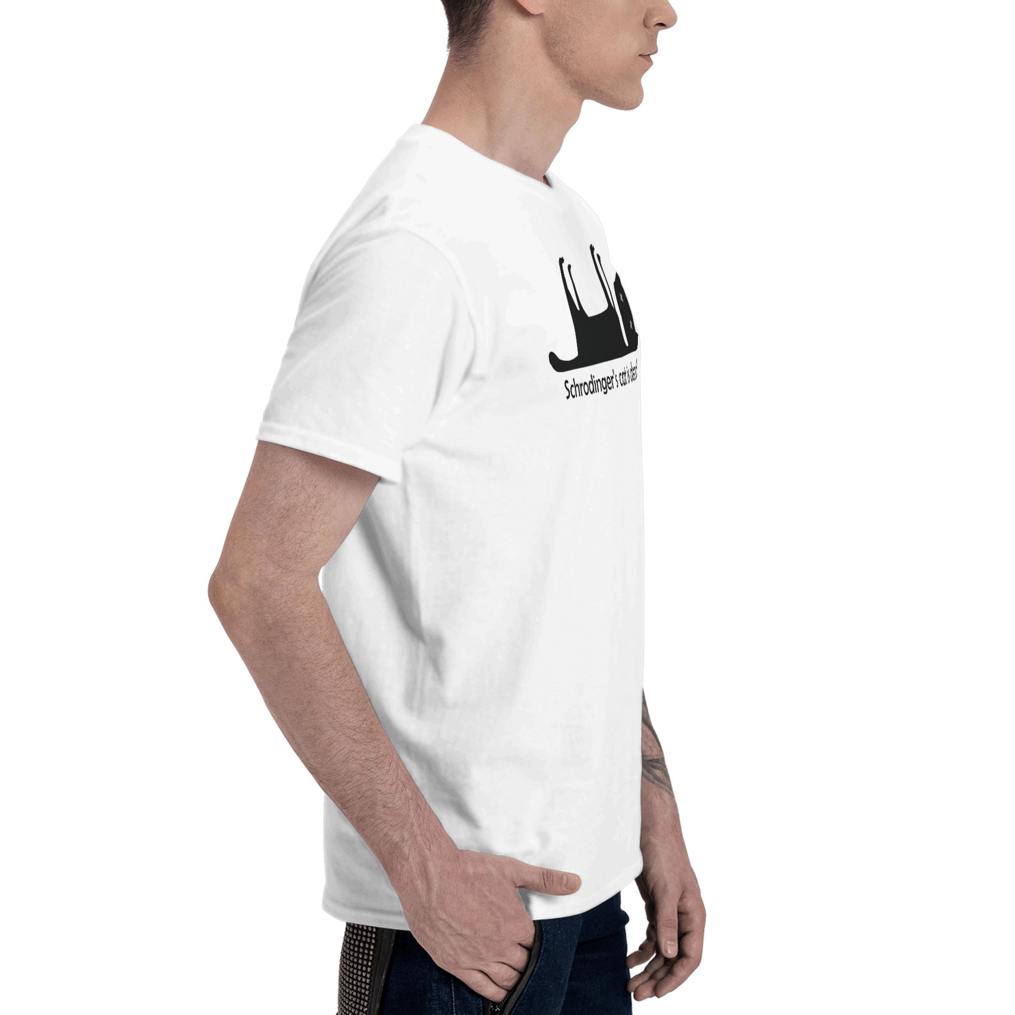 슈뢰딩거의 고양이는 죽었다 남성용 티셔츠 멋진 100% - Summer Clothing Ideas 리뷰 및 가격