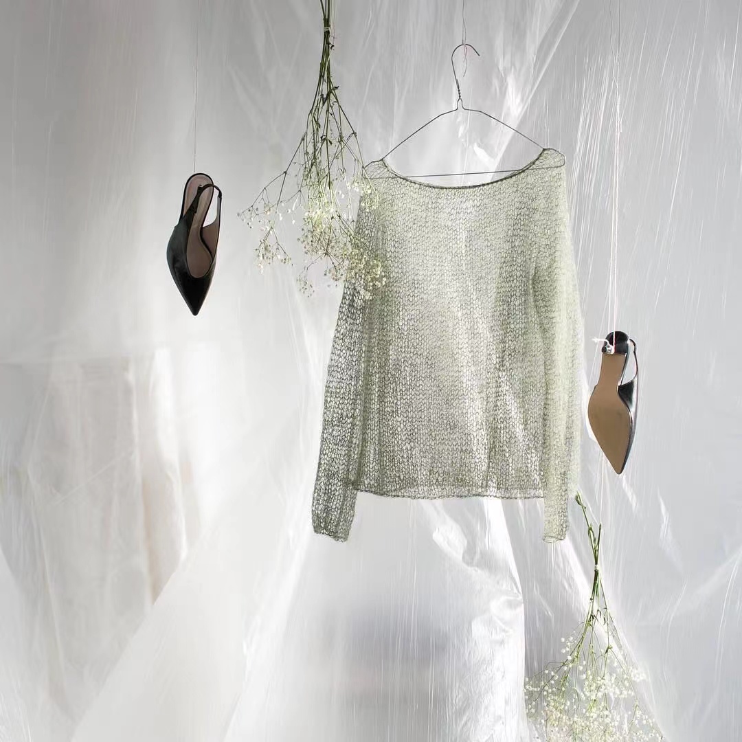 모헤어 탑 풀오버 스웨터, 니트 스커트, 자외선 차단  - Summer Clothing Yarn 리뷰 및 가격