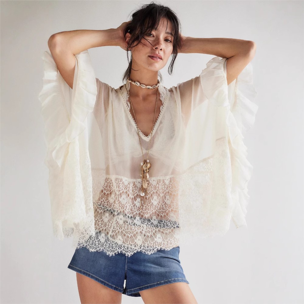 여성용 루즈 블라우스 셔츠 긴팔 탑 여성 의류 레이스  - Summer Clothing Holiday 리뷰 및 가격