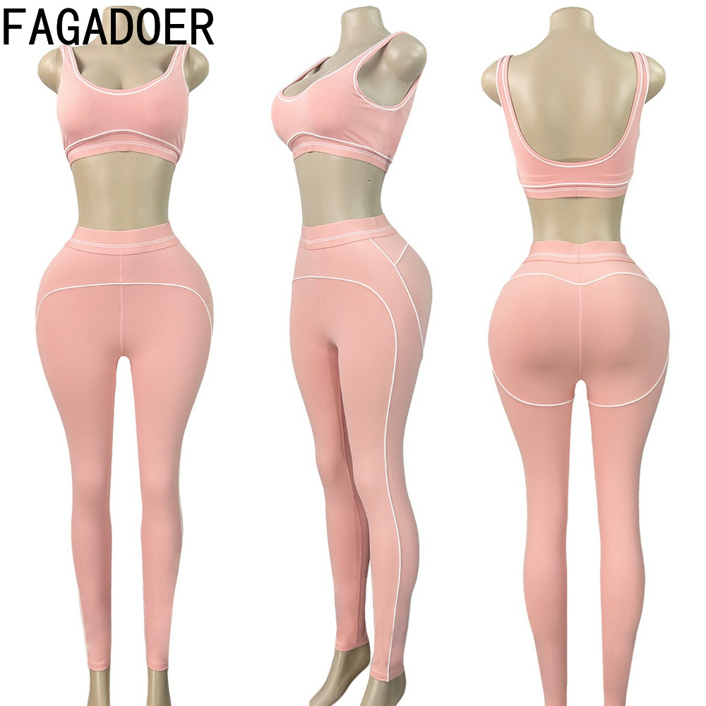 FAGADOER 패션 패치 워크 품질 스포티 세트 여성 - Quality Summer Clothing 리뷰 및 가격