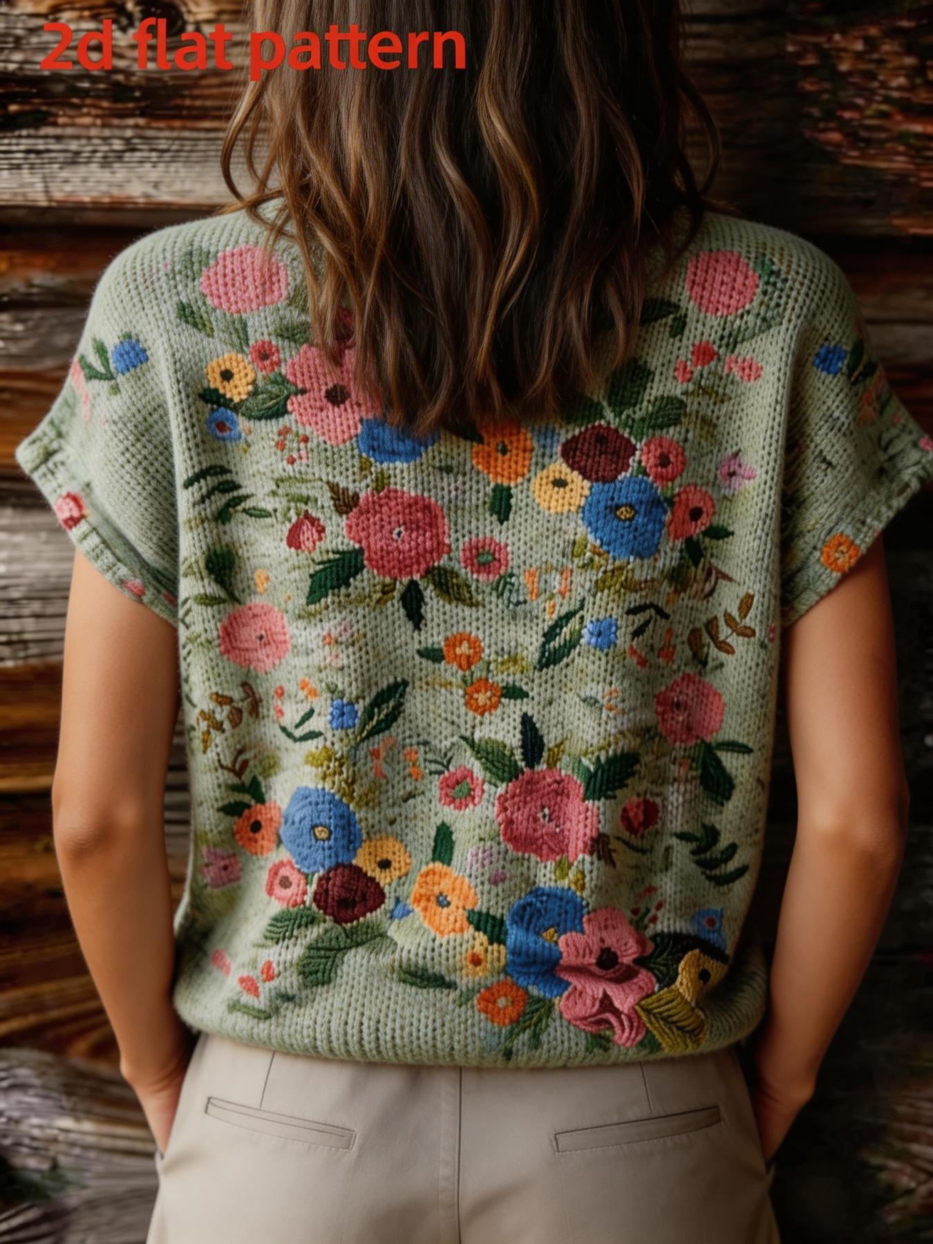 프린트 디자인 - 무지 스프링/썸머 패션 새로운 풀오버 - Summer Clothing Yarn 리뷰 및 가격