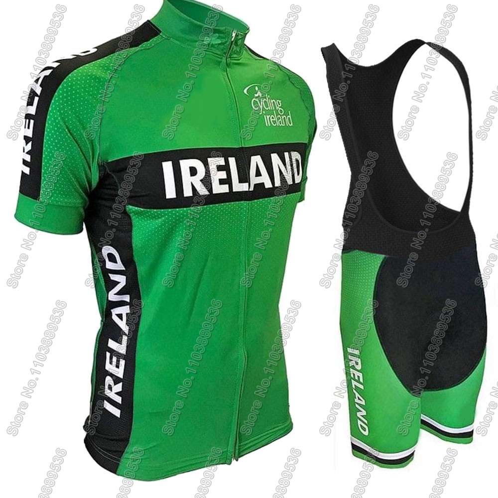 2025 아일랜드 팀 사이클링 저지 남성 세트 짧은 소 - Ireland Summer Clothing 리뷰 및 가격