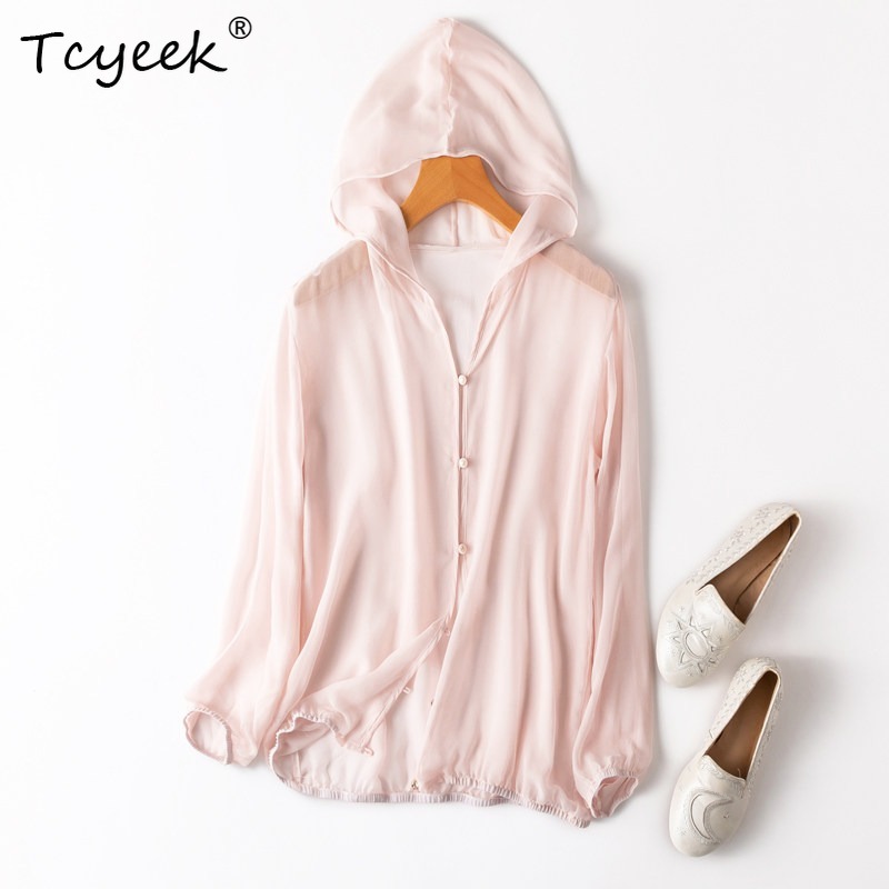 Tcyeek 100% 리얼 멀버리 실크 여성 탑 202 - Summer Clothing Us 리뷰 및 가격