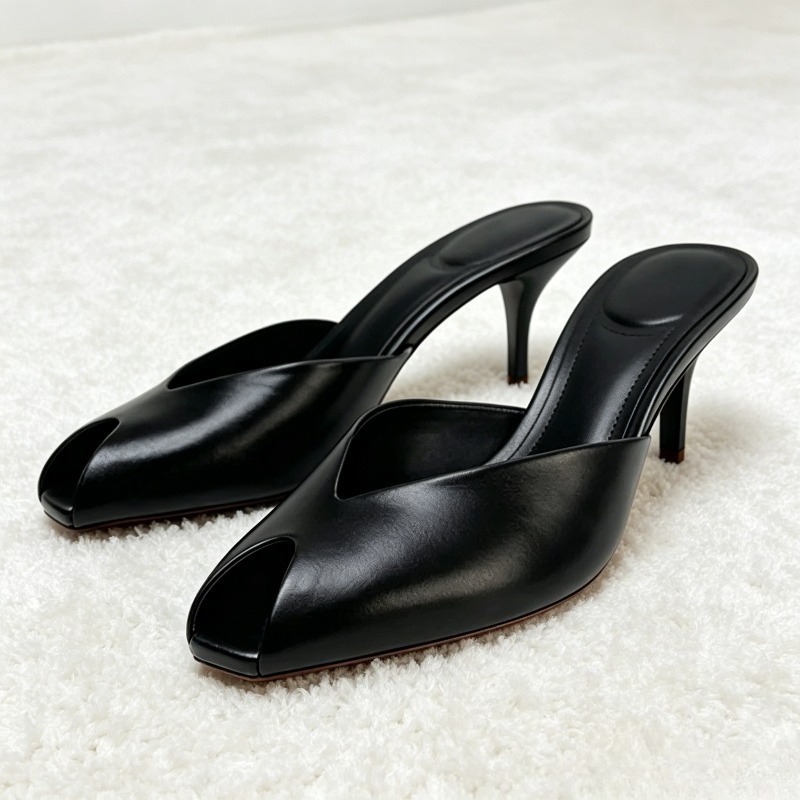 섹시한 오픈토 디자인 브랜드 하이힐 슬리퍼 여성용 고품 - Quality Summer Clothing 리뷰 및 가격