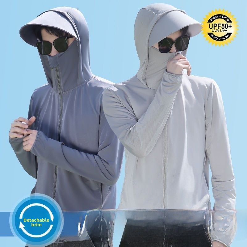 남성용 여름 얇은 얼음 실크 낚시 자외선 차단 의류 초 - Summer Rays Clothing 리뷰 및 가격
