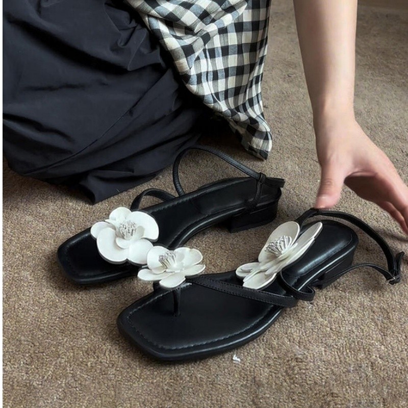 Wonen 플라워 클립 토 하이 샌들 럭셔리 새 신발  - Summer Clothing Styles 리뷰 및 가격