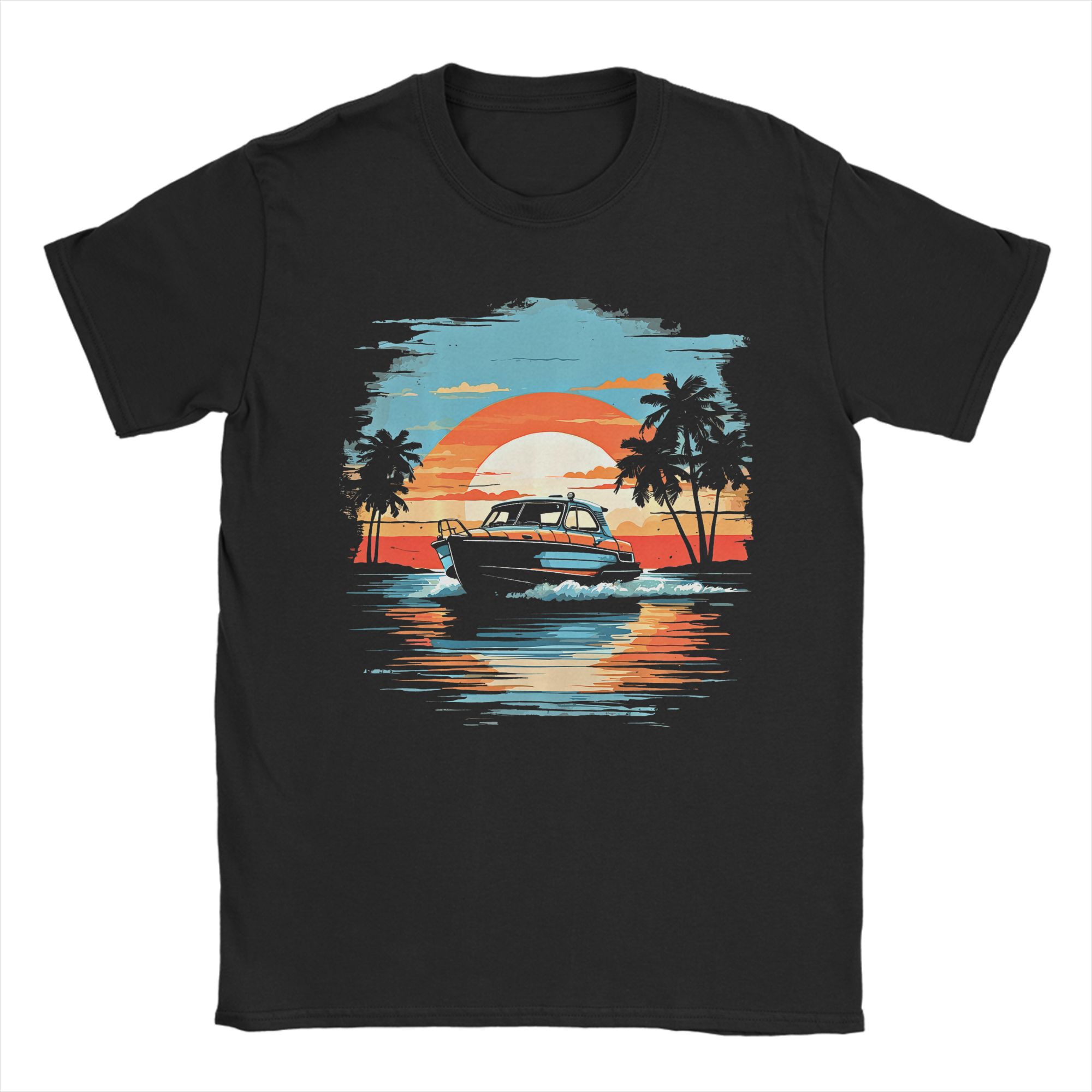 남성용 티셔츠 모터보트 요트 크루즈 여름 보트 타기 티 - Summer Clothing Ideas 리뷰 및 가격