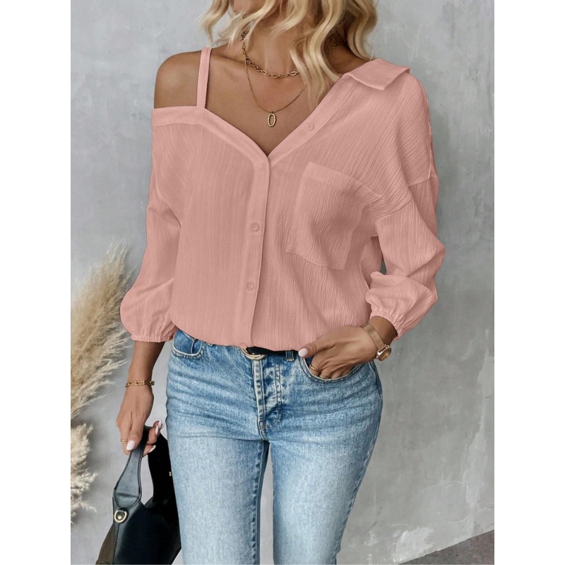 플러스 사이즈 1XL-5XL 여성 블라우스 탑 레이디  - Off Shoulder Blouse 리뷰 및 가격